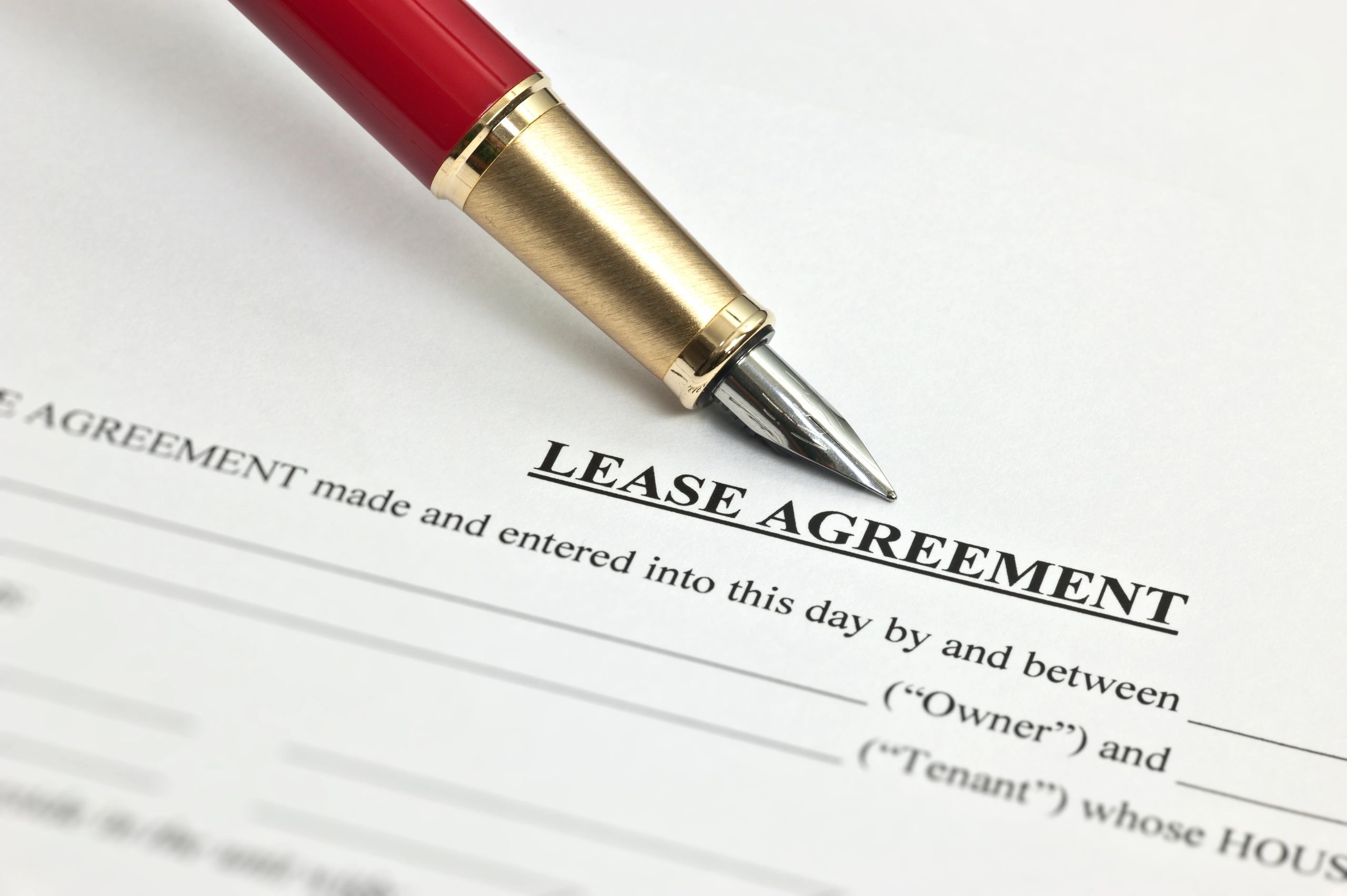Agreement document on a desk